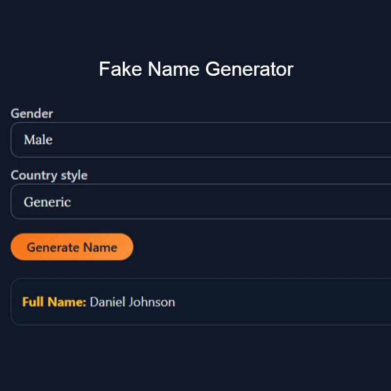 Fake Name Generator
